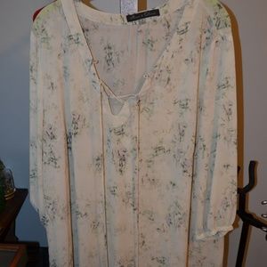 Rose & Olive sheer blouse with cami